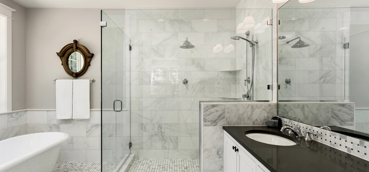 bathroom shower door installation in San Jose